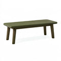 Panca 120 x 40 x 45 cm in legno verde scuro stile moderno