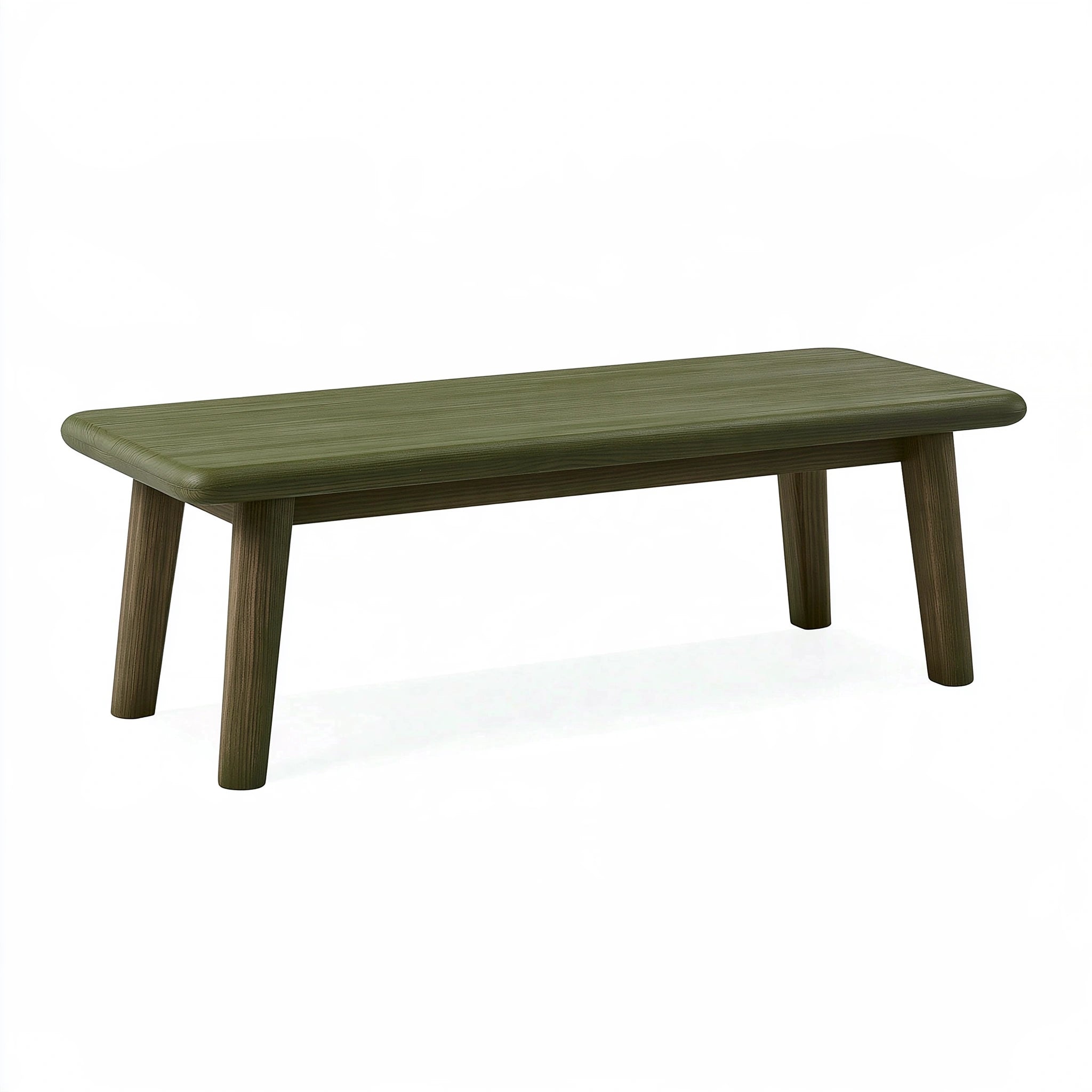Panca 120 x 40 x 45 cm in legno verde scuro stile moderno